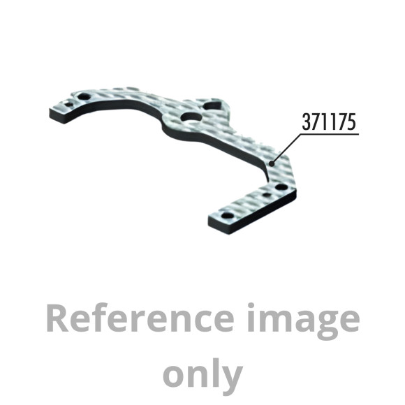 X1 CARBON 3S REAR POD LOWER PLATE - REAR - XRAY - 371175