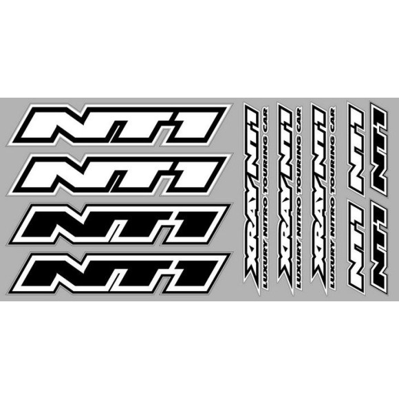 XRAY NT1 STICKER FOR BODY - WHITE - 397331 - XRAY
