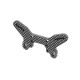 CARBON SHOCK TOWER HS BULKHEAD WING – 2 DOTS - FRONT - XRAY - 362091
