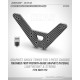 XT2 GRAPHITE SHOCK TOWER FOR 1-PIECHE CHASSIS - REAR - XRAY - 323092