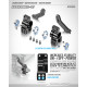 GTX Kit de fusées arrière alu - XRAY - 350909