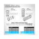 Ressorts d'amortisseurs AV 13mm - L42.5mm - 5 DOT (2) - XRAY - 368385