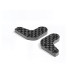 STEERING BLOCK CARBON EXTENSIONS - 1 DOT (L+R) - XRAY - 332293