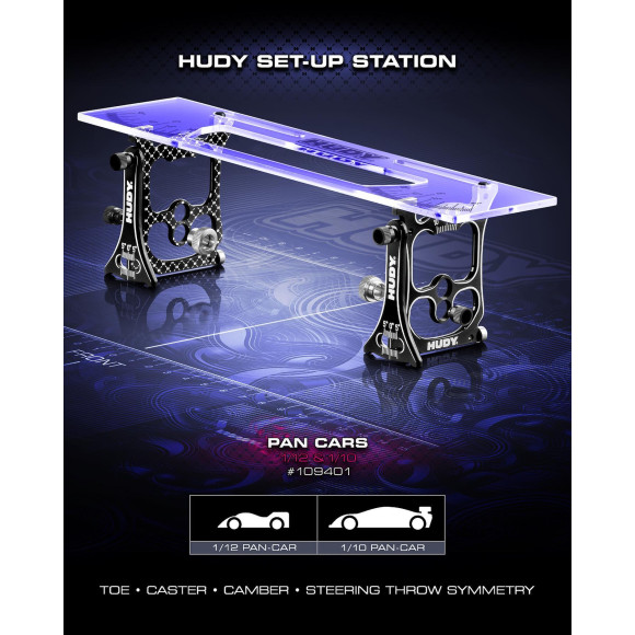 Hudy Set-Up Station For 1/10 & 1/12 Pan Cars -V2 - HUDY - 109401