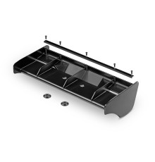 WICKERBILL REAR WING - BLACK - XRAY - 353517-K