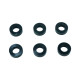 BLACK M3 FLAT WASHER 5.75mm x 2.0mm (6) - CENTRO - C0635-4