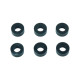 BLACK M3 FLAT WASHER 5.75mm x 2.5mm (6) - CENTRO - C0635-5