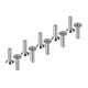 TITANIUM FLAT HEAD SCREW M3x12 (10) - HUDY - 903312-T