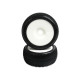 Pneus TT 1/8 Mini Pin Silver collés sur jantes (2) -SCHUMACHER -U6726