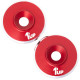 LowPro Wing Washers - M3 - 2pcs - Red Shine - 1UP - 1UP-820521