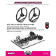 Roues de réglage tweak pour 1/10 Pan Car (4) - HUDY - 109480