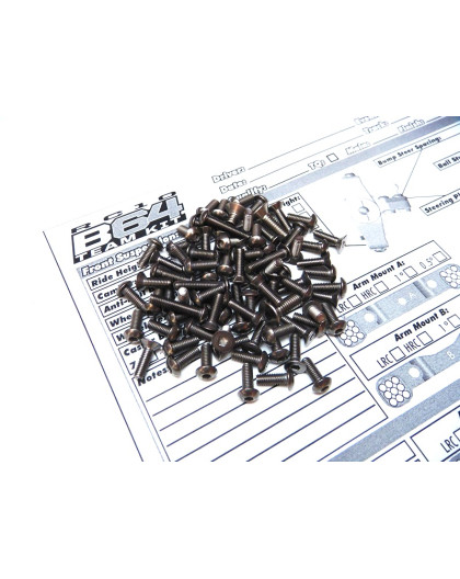 Kit de visserie titane hexagonale RC10 B64D- HIRO SEIKO - 48153