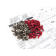 Kit de visserie titane/alu hexagonale IF 14 - HIRO SEIKO - 48169