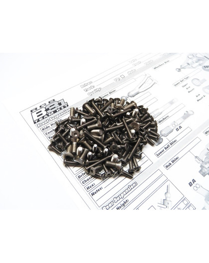  Rc8 B3.1 Titanium Hex Socket Screw Set - HIRO SEIKO - 48180