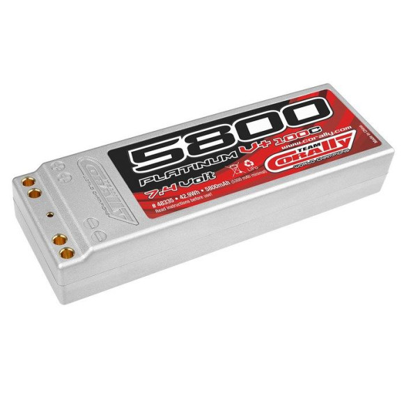 Lipo Platinum V+ 100C 5800mah 2S Stick - CORALLY - C-48335