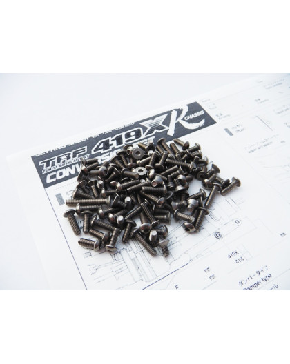 Kit de visserie titane hexagonale TRF419XR - HIRO SEIKO - 48227