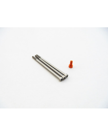  Xerun V10 G3 Titan/Alum. Screw Set [Orange] - HIRO SEIKO - 48344
