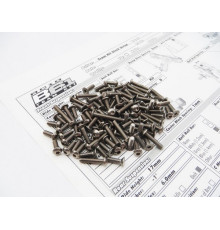 Kit visserie titane hexagonale RC10B6.1 et B6.1D - HIRO SEIKO - 48346