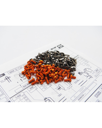  T4'19 Titan/Alum Hex Socket Screw Set - HIRO SEIKO - 48396
