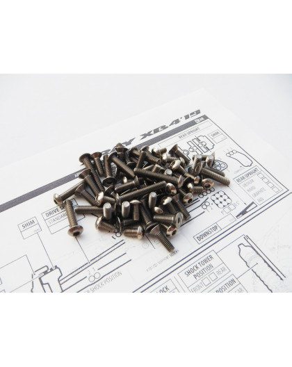  Xb4'19 Titanium Hex Socket Screw Set - HIRO SEIKO - 48401