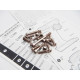  M17 Light Weight Screw Set [Titan] - HIRO SEIKO - 48406