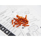 Kit de visserie alu M17 Orange - HIRO SEIKO - 48410