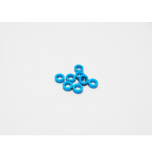  3mm Alloy Spacer Set (1.5T) [T-Blue] - HIRO SEIKO - 48459
