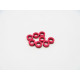  3mm Alloy Spacer Set (1.5T) [Red] - HIRO SEIKO - 48457