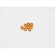  3mm Alloy Spacer Set (1.5T) [Orange] - HIRO SEIKO - 48463