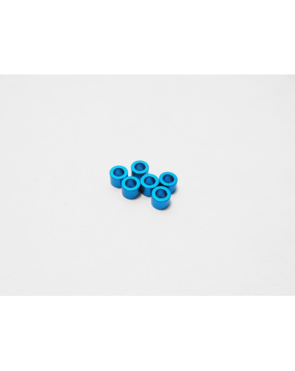  3mm Alloy Spacer Set (2.5T) [T-Blue] - HIRO SEIKO - 48473