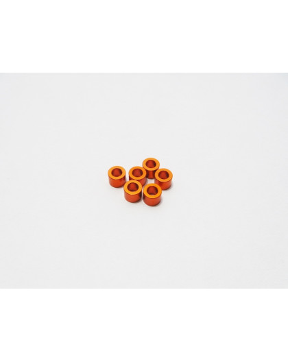  3mm Alloy Spacer Set (4.0T) [Orange] - HIRO SEIKO - 48491