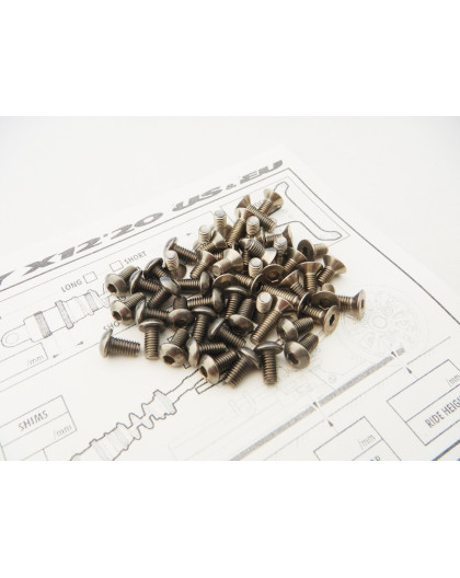  X12'20 Eu/Us Titanium Hex Socket Screw Set - HIRO SEIKO - 48562