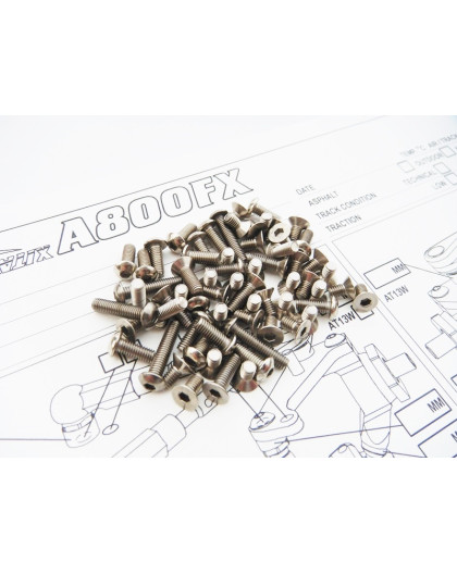 Kit de visserie titane hexagonale A800FX - HIRO SEIKO - 48607