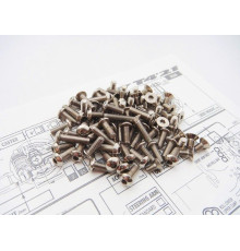 Kit de visserie titane hexagonale T4'21 - HIRO SEIKO - 48633