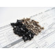 Kit visserie titane/alu hexagonale Noir X12'21 - HIRO SEIKO - 48627