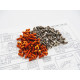 Kit visserie titane/alu hexagonale Orange X4 - HIRO SEIKO - 48675