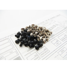 Kit visserie titane/alu hexagonale Noir X12'22 - HIRO SEIKO - 48687