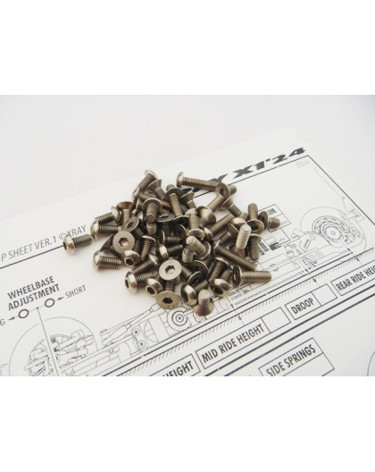 X1'24 Titanium Hex Socket Screw Set - HIRO SEIKO - 48908