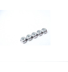  2mm Alloy Nylon Nut [Silver] - HIRO SEIKO - 69212
