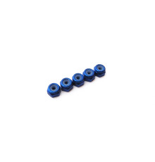  2mm Alloy Nylon Nut [Yokomo-Blue] - HIRO SEIKO - 69214