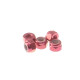  3mm Alloy Nylon Nut [Red] - HIRO SEIKO - 69222