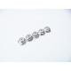  2mm Alloy Flange Nylon Nut [Silver] - HIRO SEIKO - 69230