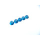  2mm Alloy Flange Nylon Nut [Tamiya-Blue] - HIRO SEIKO - 69231