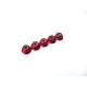  2mm Alloy Flange Nylon Nut [Red] - HIRO SEIKO - 69234