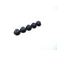  2mm Alloy Flange Nylon Nut [Black] - HIRO SEIKO - 69235