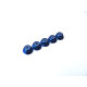  2mm Alloy Flange Nylon Nut [Yokomo-Blue] - HIRO SEIKO - 69232