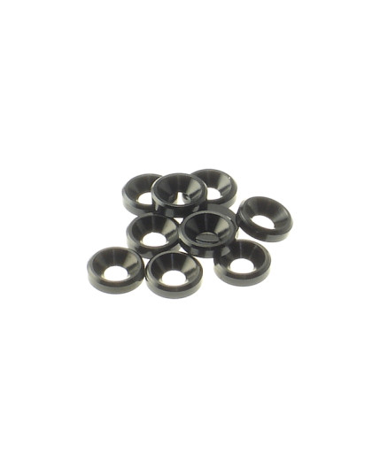  3mm Alloy Countersunk Washer [Black] - HIRO SEIKO - 69253