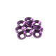  4mm Alloy Countersunk Washer [Purple] - HIRO SEIKO - 69257