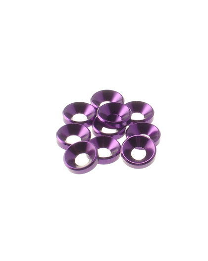  4mm Alloy Countersunk Washer [Purple] - HIRO SEIKO - 69257