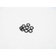  3mm Alloy Spacer Set (0.5T/0.75T/1.0T) [Black] - HIRO SEIKO - 69452